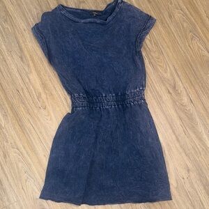 Lulus Denim Washed Minj Dress Size Small